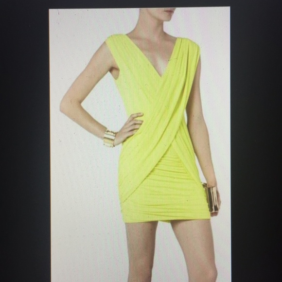 BCBGMAXAZRIA ALONDRA GATHERED COCKTAILS DRESS-NEW - Picture 5 of 8